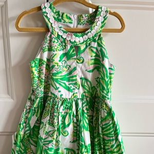 Lilly Pulitzer 3T Flare Dress Green